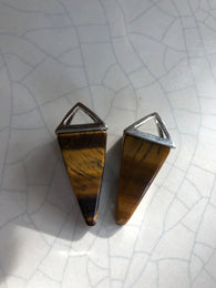 Silver Tiger Eye Geometric Prism 2cm