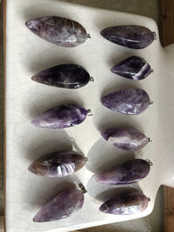 Amethyst Tooth Pendant 3-5cm