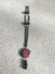 Red Granite and Basalt Necklace - She-Rock Canada