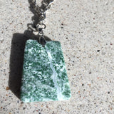 Veined Greenstone Pendant Necklace - She-Rock Canada