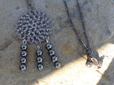 Antique Hematite Dangle Necklace - She-Rock Canada