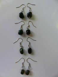 Nephrite Jade Chunk Earrings-Small - She-Rock Canada