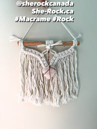 Rock 9" Macrame Wall Hang 2025