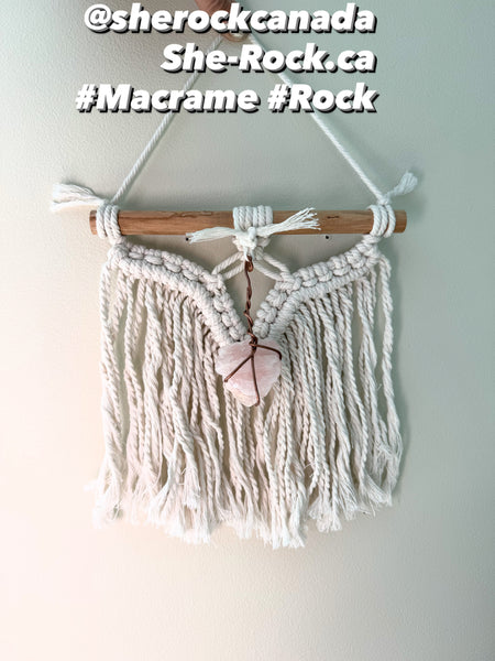 Rock 9" Macrame Wall Hang 2025