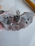 Custom Granite Necklace & Silver Plated Chain.