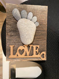 Pebble Family Art on Barn Wood 6*8_Wall Hanging_Various Themes