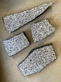 Black Granite Coaster Platforms on rubber feet