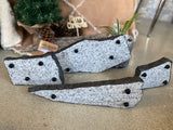 Black Granite Coaster Platforms on rubber feet
