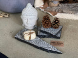 Black Granite Coaster Platforms on rubber feet