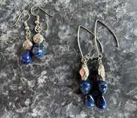 Lapis Lazuri Single Bead Simple Earring