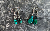 Chrysocolla Dangle Simple Earring