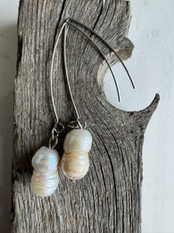 Keshi Pearl Dangle Earrings