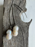 Keshi Pearl Dangle Earrings