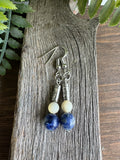 Sodalite single bead Simple Earring
