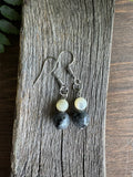 Sodalite single bead Simple Earring