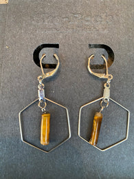 Geometric Rock Earrings