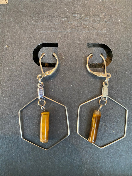 Geometric Rock Earrings