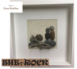 "PEBBLE NITE" 45$/PERSON 23*23cm BOX FRAME-BLACK - She-Rock Canada