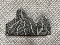 Mountain Scape Art Scored in Granite