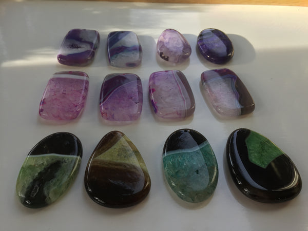 Agate Shaped Pendants 3-5cm