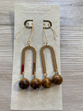 Dangle Geometric U Earrings