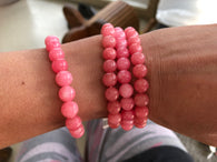 1.0cm Stretchy Round Stone Bracelets