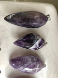 Amethyst Tooth Pendant 3-5cm