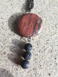 Red Granite and Basalt Necklace - She-Rock Canada