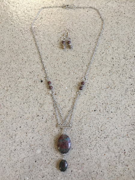 Ruby Zoisite and Mookite Necklace - She-Rock Canada