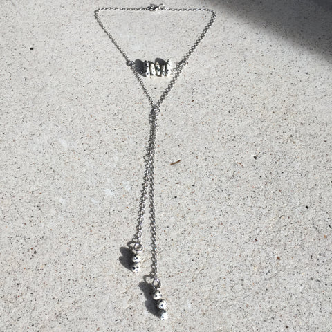 Dalmation Jasper Tie Necklace - She-Rock Canada