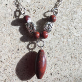 Poppy Jasper and Nugget Necklace - She-Rock Canada