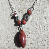 Poppy Jasper and Nugget Necklace - She-Rock Canada