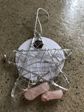 Star or Globe Wire Stone Ornament