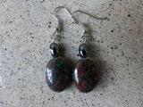 Ruby Zoisite and Hematite Earrings - She-Rock Canada