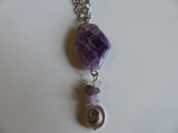 Purple Amethyst and White Quartz Necklace - She-Rock Canada