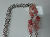 Pink Jasper and Watermelon Quartz Necklace - She-Rock Canada