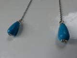 Blue Jasper and Magnesite Dangle Necklace - She-Rock Canada