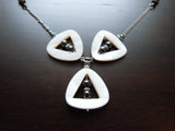 Hematite Triangle Shell Necklace - She-Rock Canada