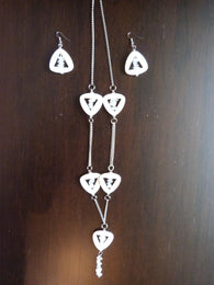 Quartz Chip and Triangle Shell Necklace - She-Rock Canada