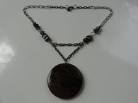 Brown Laminated Jasper and Hematite Necklace - She-Rock Canada