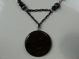 Brown Laminated Jasper and Hematite Necklace - She-Rock Canada