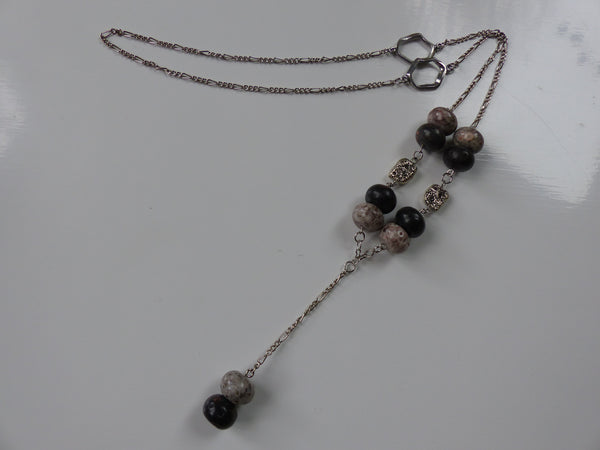 Pisolite and Jasper Dangle Nugget Necklace - She-Rock Canada