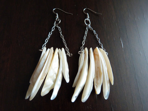 Shell shard dangle earrings - She-Rock Canada