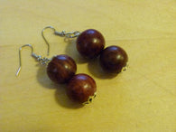 Teak Ball Earrings - She-Rock Canada