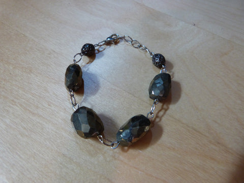 Faceted Pyrite Bracelet - She-Rock Canada