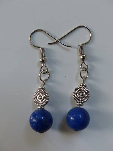 Blue Marble Earrings - She-Rock Canada