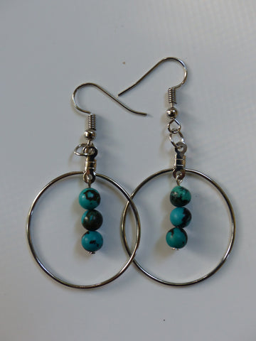 Turquoise Ring Earrings - She-Rock Canada