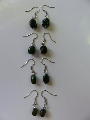 Nephrite Jade Earrings-Large - She-Rock Canada