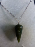 Nephrite Jade Spear Necklace - She-Rock Canada