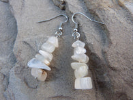 Creamy Moonstone Dangle Earrings - She-Rock Canada